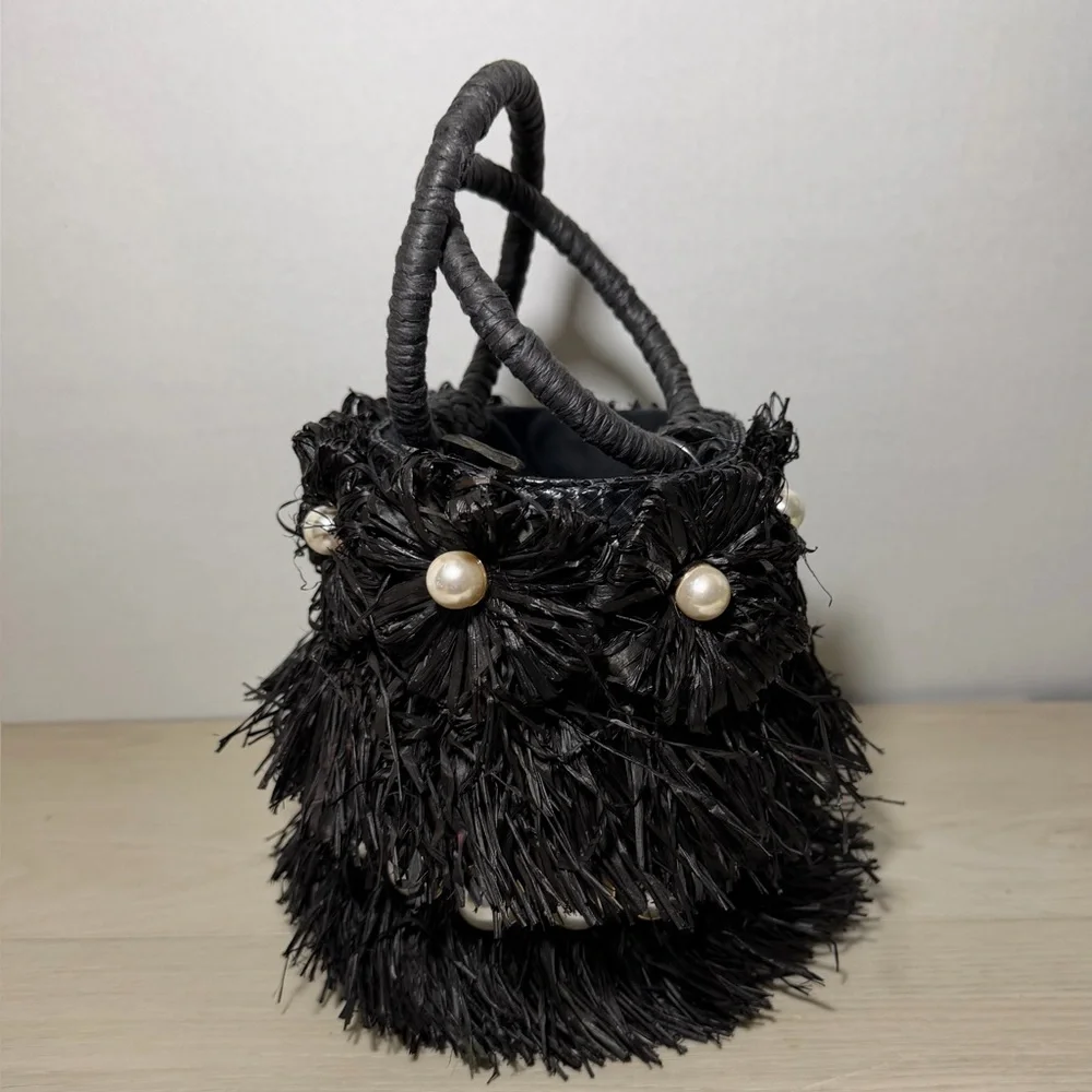 Anthropologie btb Los Angeles straw purse
